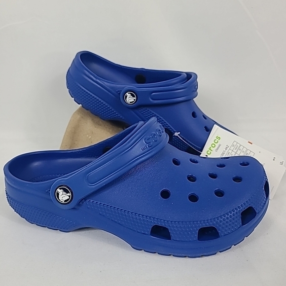 NEW Crocs Unisex Classic Clogs Blue Bolt Size M 5, W 7 NIB - Picture 1 of 8